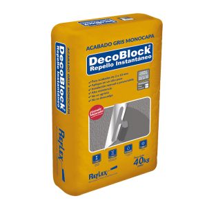 Decoblock gris fino para interior, 40 kg