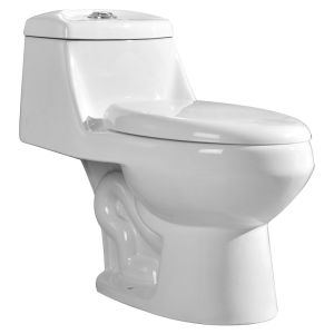 Inodoro Senio de una pieza blanco con doble descarga | Aqua Nuova - Imagen 3